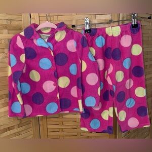 Peas & carrots by Steve girls 2T fleece pajamas set